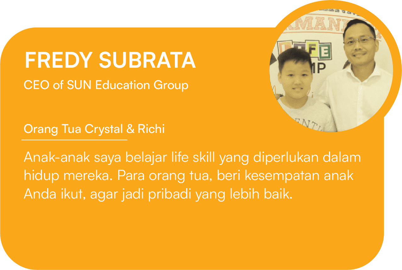 Testimoni peserta program liburan sekolah Life Camp oleh Hendy Setiono