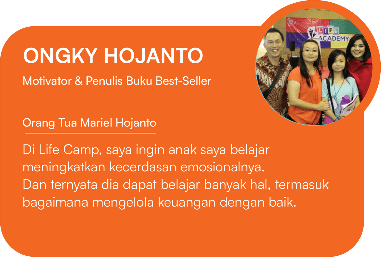 Testimoni peserta program liburan sekolah Life Camp oleh Ongky Hojanto