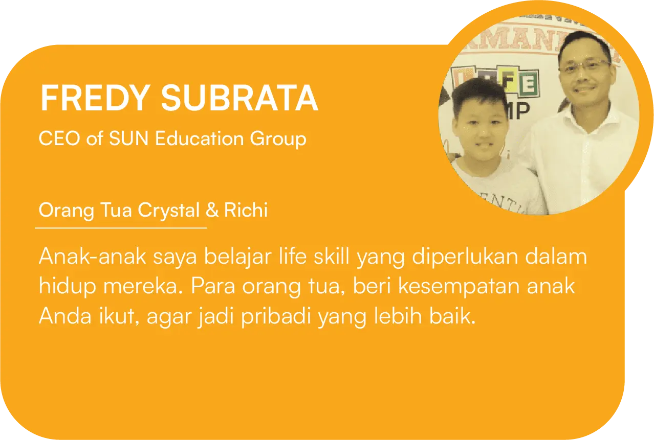 Testimoni peserta program liburan sekolah Life Camp oleh Hendy Setiono
