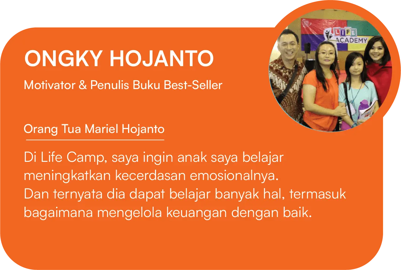Testimoni peserta program liburan sekolah Life Camp oleh Ongky Hojanto